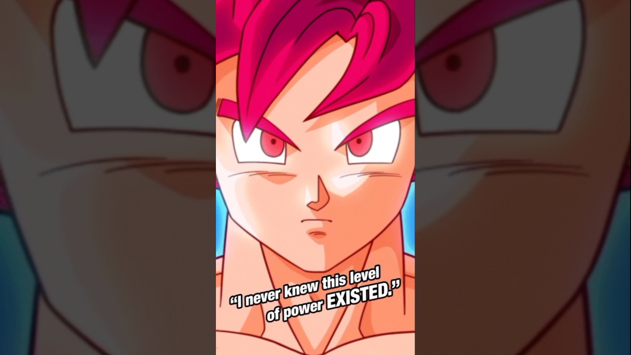 Goku transforms into Super Saiyan God 