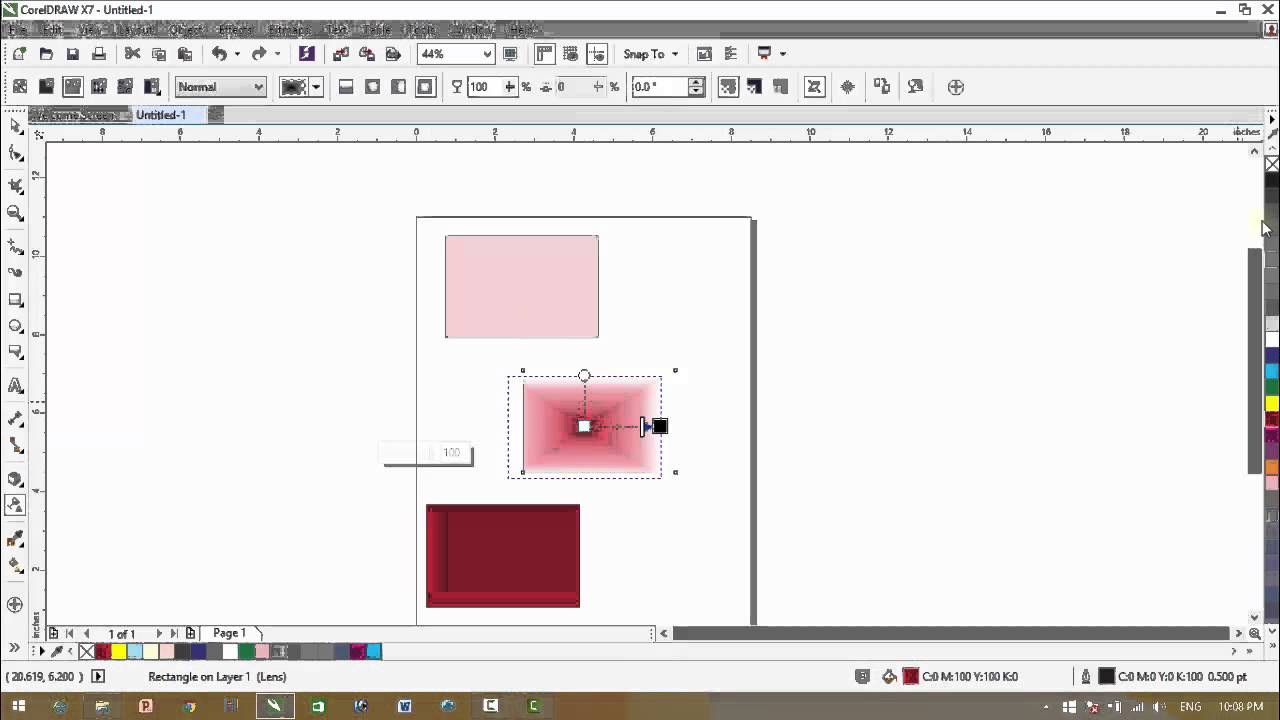 CorelDraw X7 Tutorials - Transparency Tool