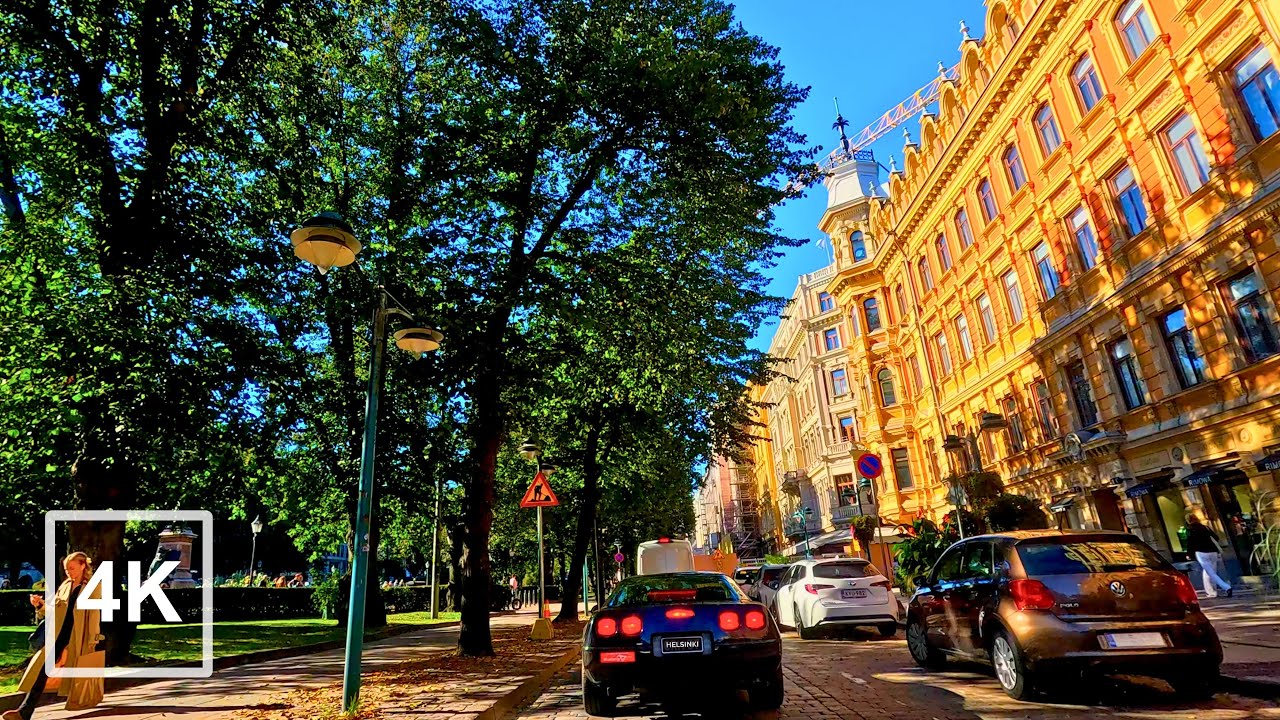 ALONE on the ROAD • Autumn Drive from Helsinki to the Suburbs | 4K ASMR Driving Sounds for Study