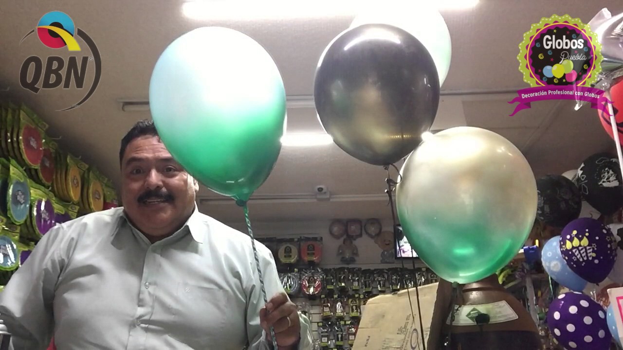 Globos pintados con spray