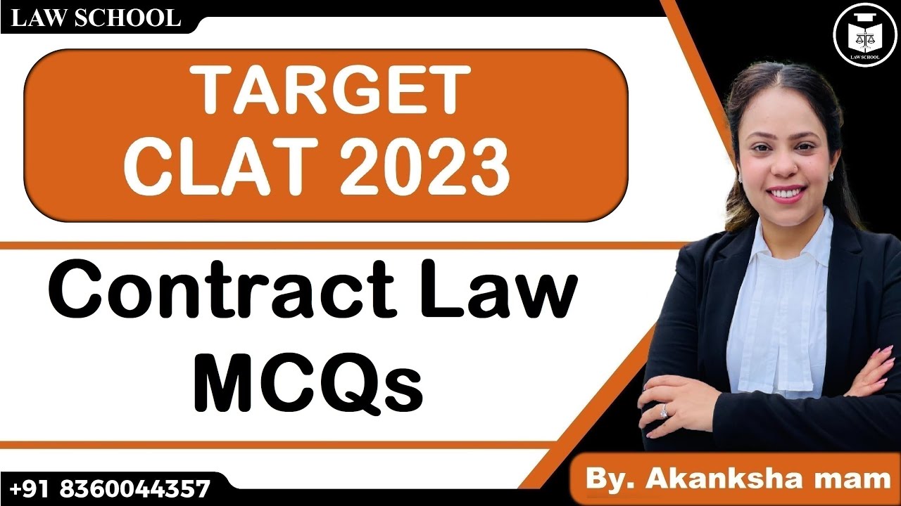 Target CLAT 2023 | Contract Law MCQs | Law School