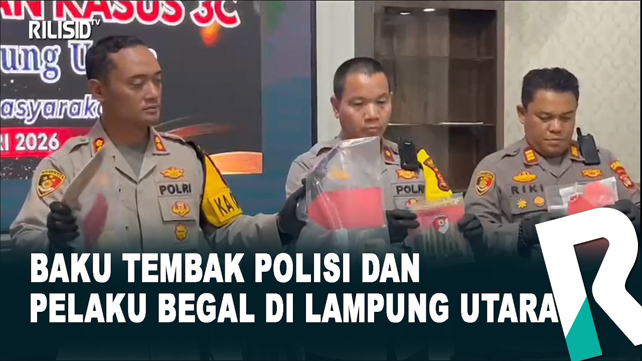 Baku Tembak Polisi dan Pelaku Begal di Lampung Utara