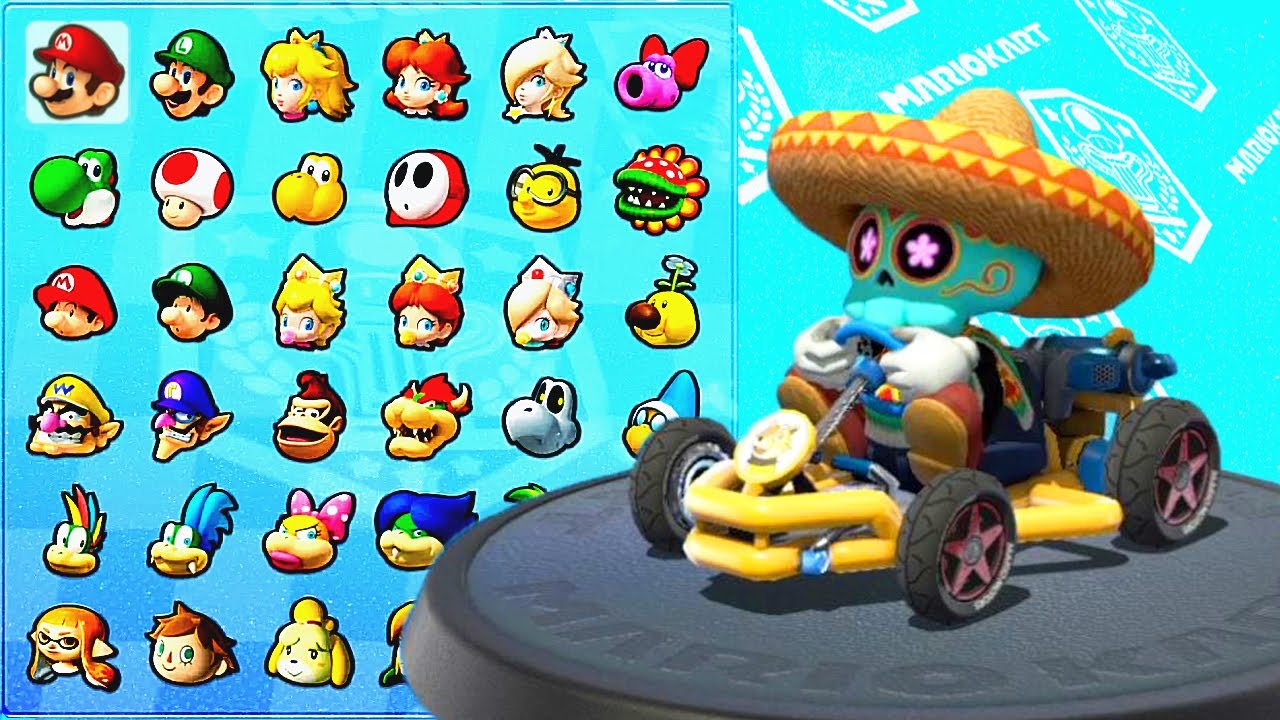 Mario Kart 8 Deluxe - Tostarenan in Día de Muertos costume | Best racing game Nintendo Switch