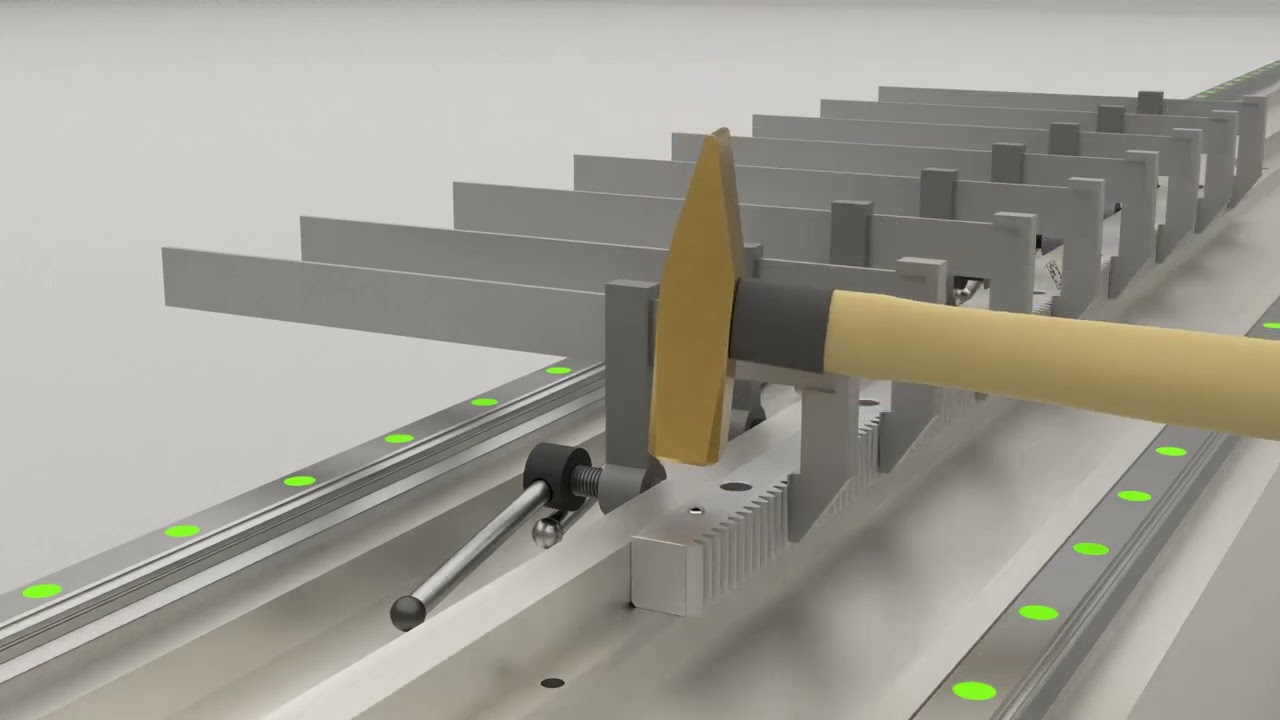 Montage van tandheugels