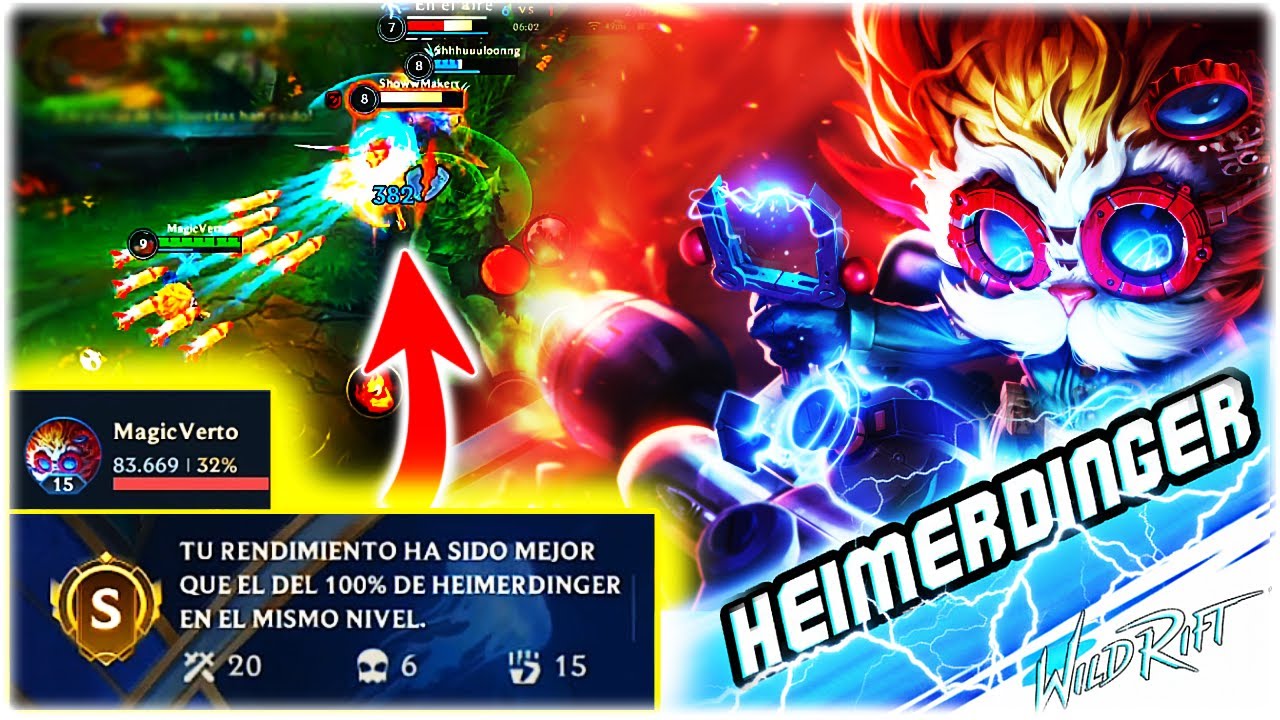 SACO EL 100% CON HEIMERDINGER EN WILD RIFT!