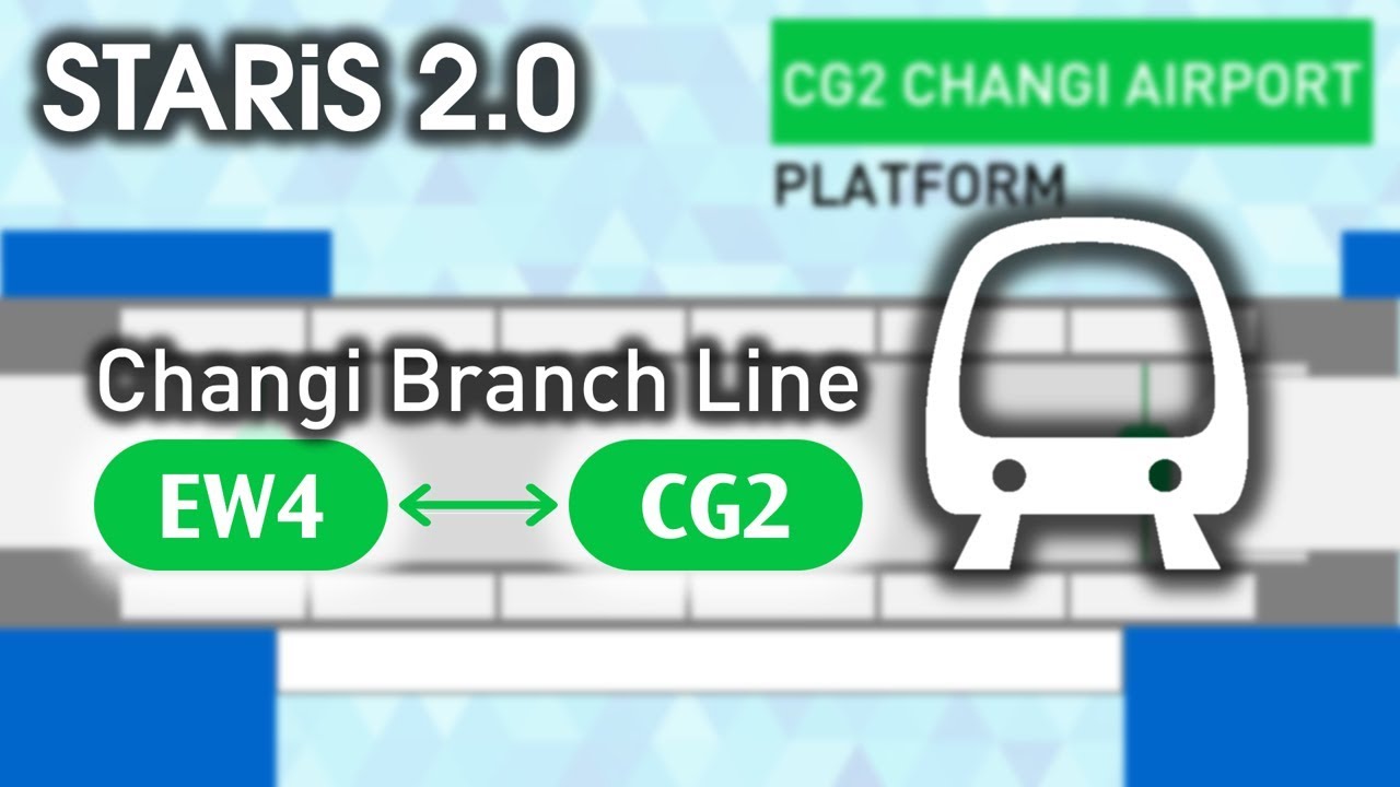 [Animated] SMRT STARiS 2.0 / Changi Branch Line Announcements (EW4 Tanah Merah - CG2 Changi Airport)