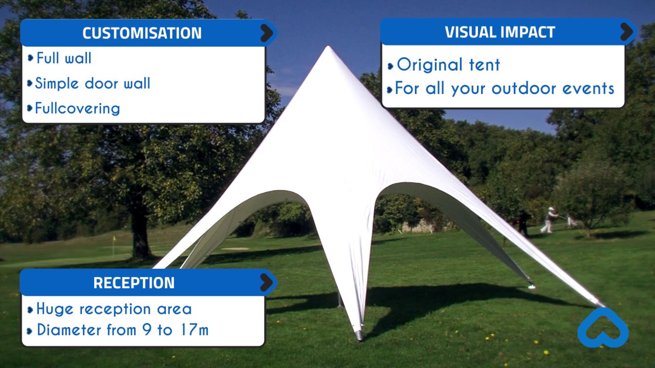 How to set up a Big Top Star Tent by LP Tent