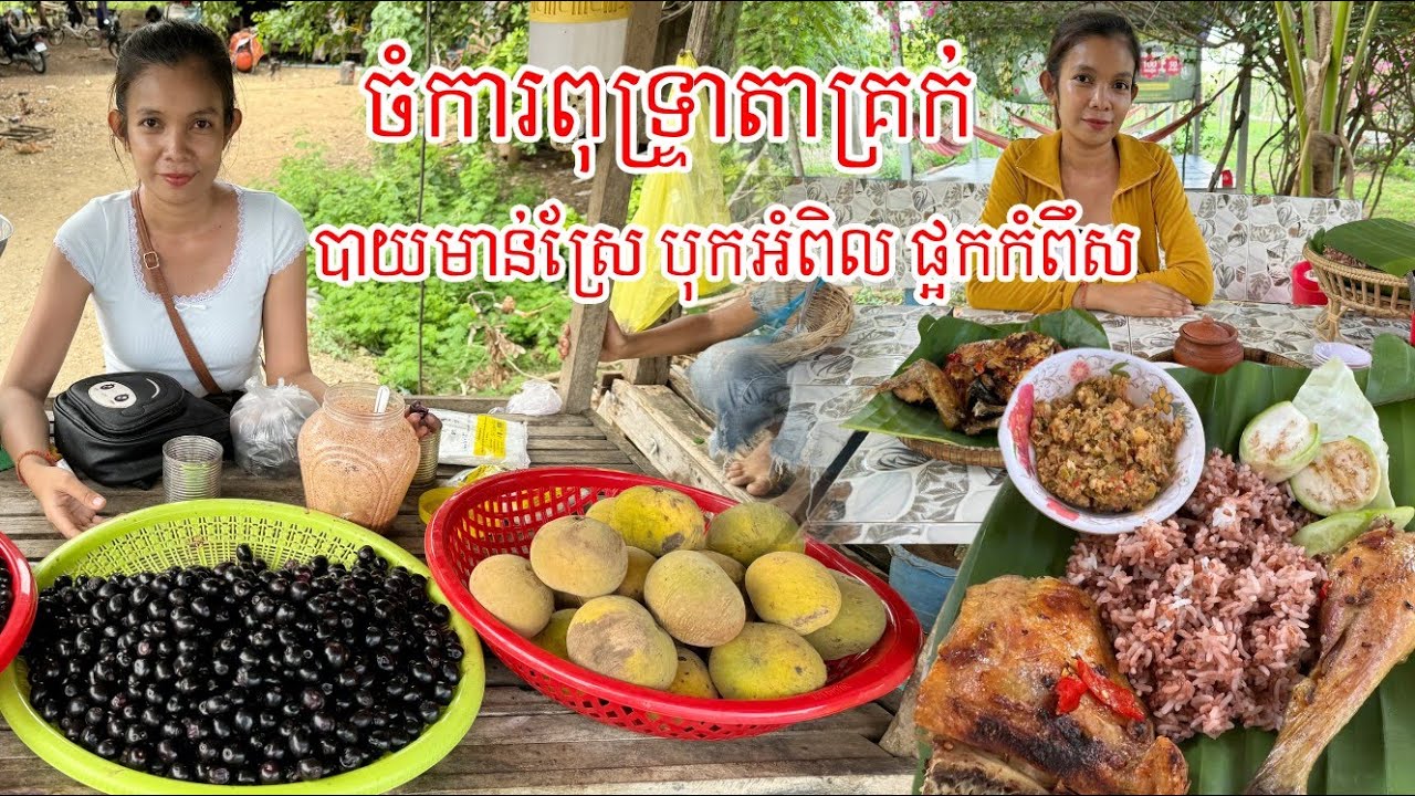 ទស្សនាចំការពុទ្រ្ទាជេីងភ្នំ ផ្លែផ្អែមឆ្ងាញ់ណាស់ជិះមូតូពេញ១ថ្ងៃមកញាំបាយមាន់ស្រែនៅរតន:មណ្តល់