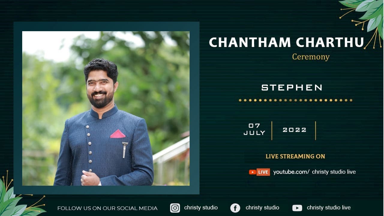 STEPHEN || CHANTHAMCHARTHU || LIVE STREAMING