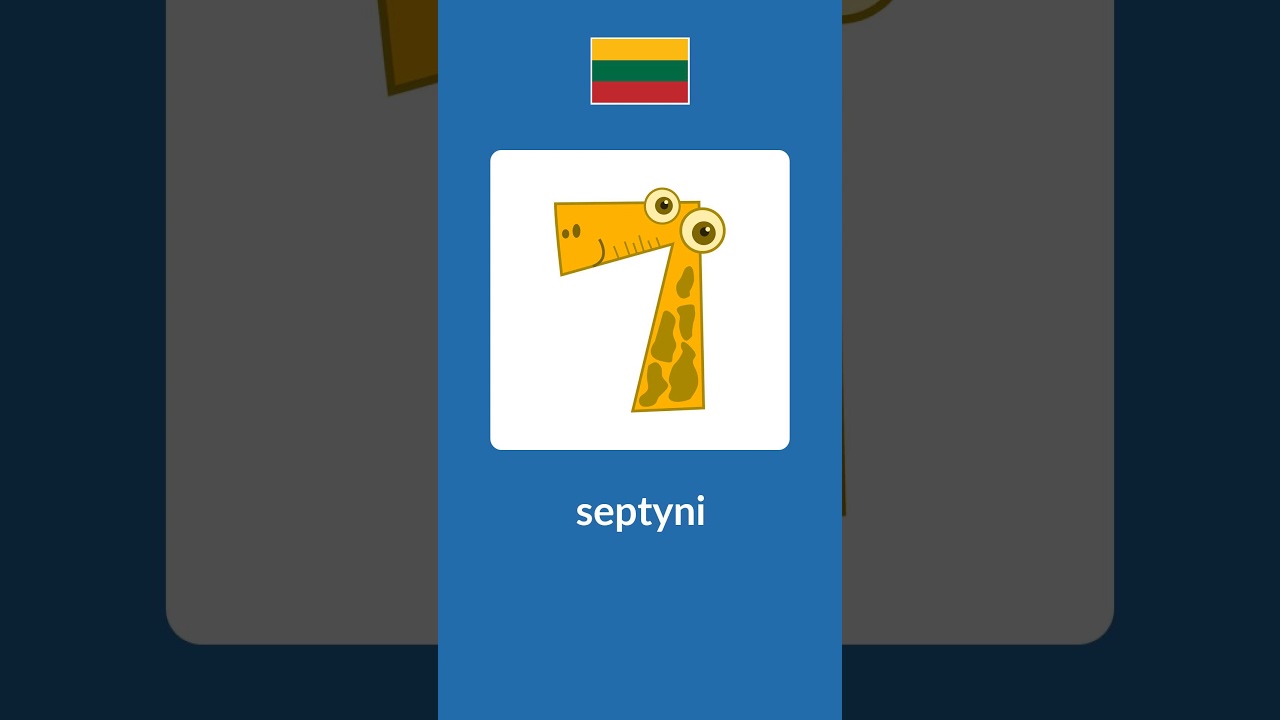 Lithuanian Numbers 1-10