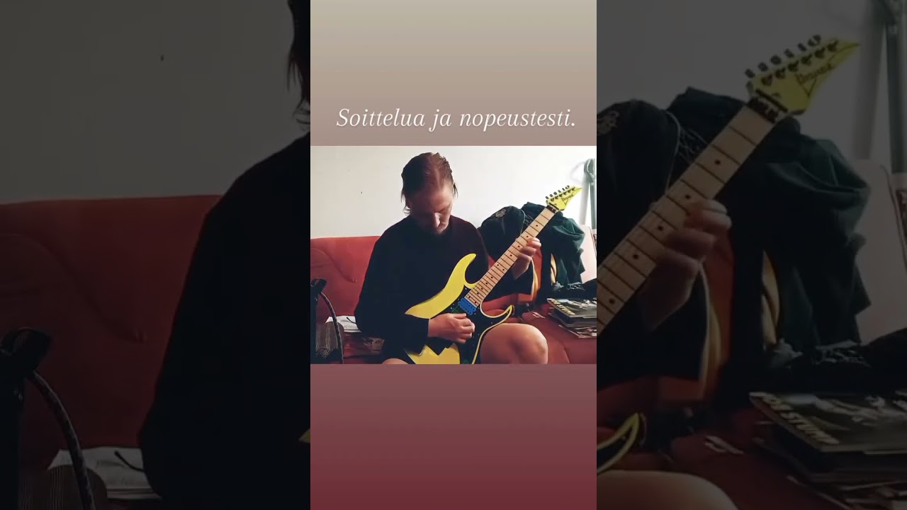 Testing my picking speed #guitar #finland #80s #suomi #guitarist #ibanez #paulgilbert #paganini