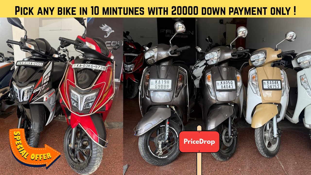 😱 Only ₹20,000! 🏍️ Best Used Bikes & Scooters in Bangalore | Instant Delivery ⚡