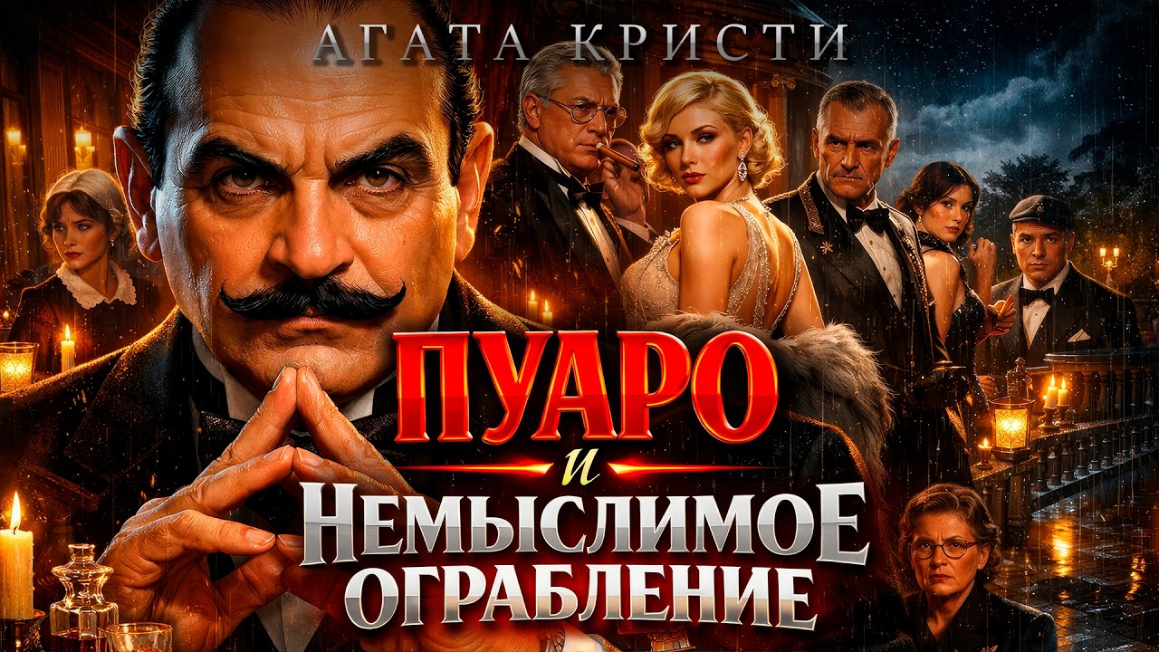 Шпионский ужин и пропажа: Агата Кристи — ПУАРО И НЕМЫСЛИМОЕ ОГРАБЛЕНИЕ | Большешальский