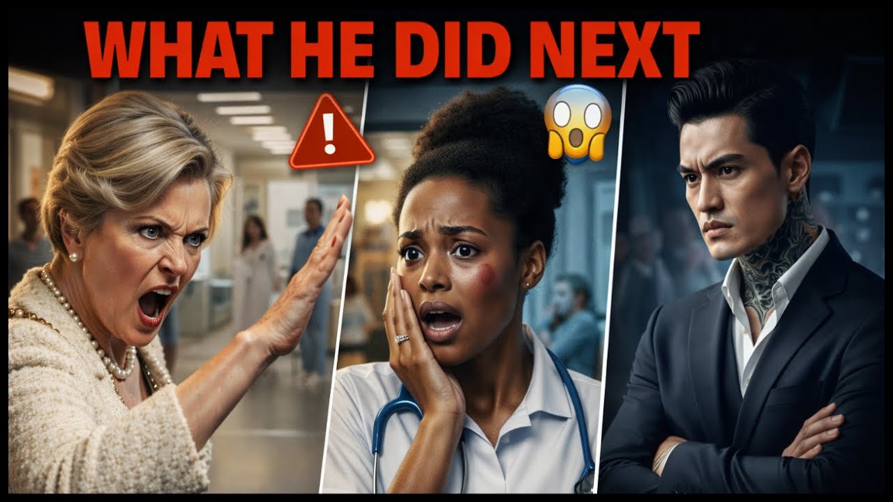 Wealthy Mother Slaps Black Nurse... Married to the Korean Mafia Boss – What He Did Next