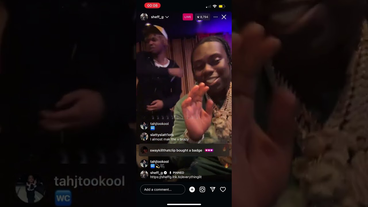 Sheff G - Everything lit (insta live full video)