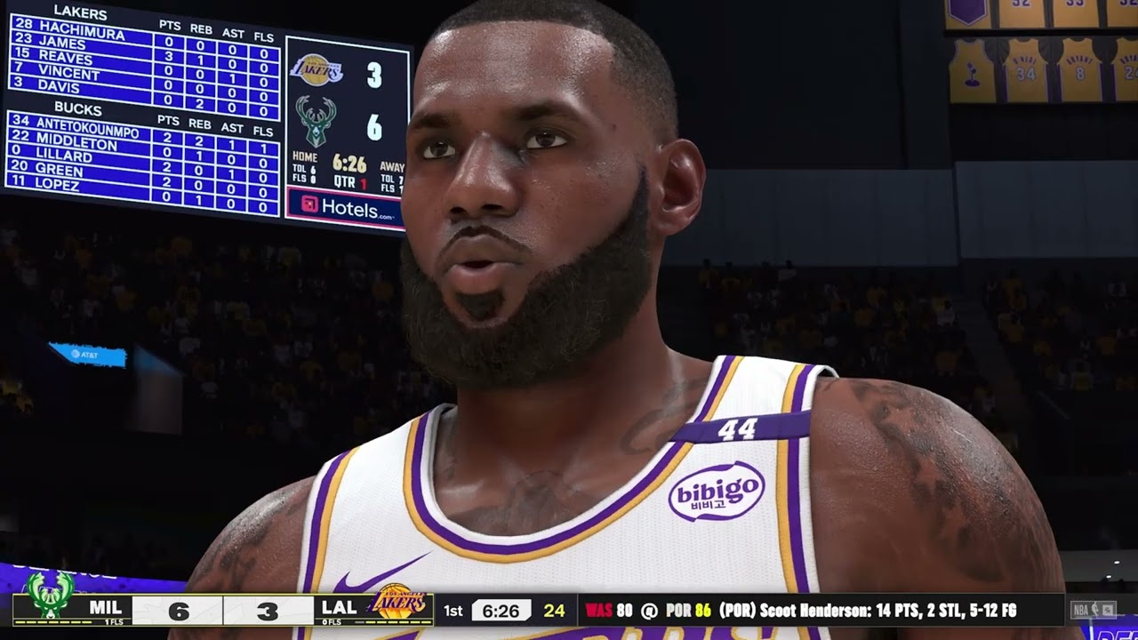NBA 2K25 Gameplay: Milwaukee Bucks vs Los Angeles Lakers - (Xbox Series X) [4K60FPS]
