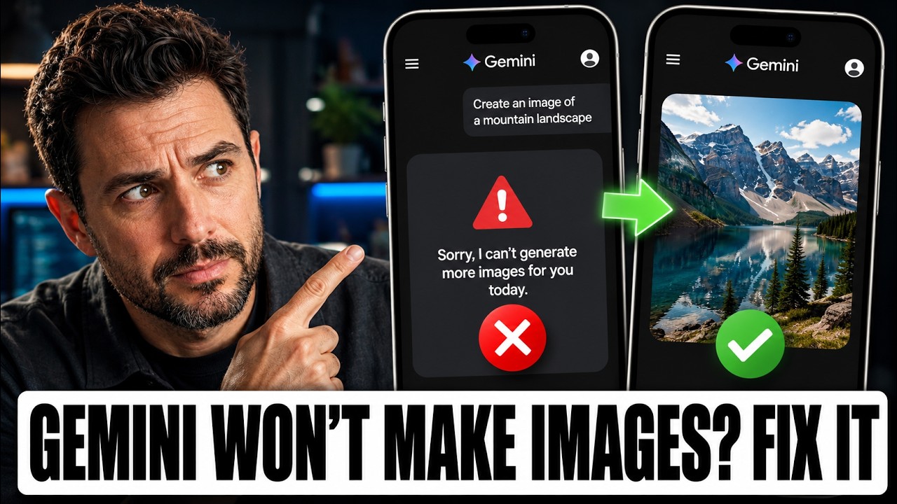 Как исправить работу генерации изображений в Google Gemini