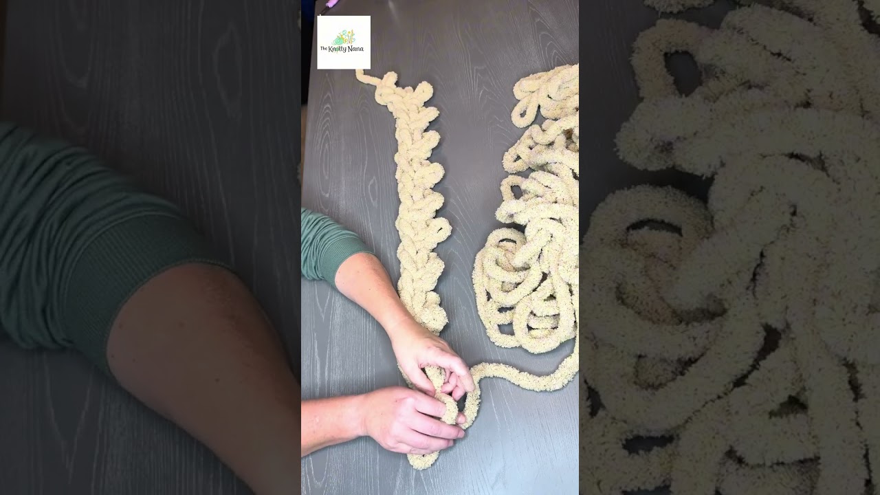 Linen stitch tutorial for chunky knit blanket