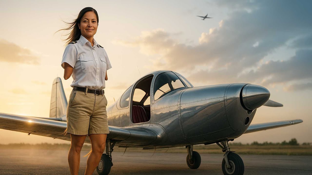 Girl Without Arms Becomes World’s First Female Pilot