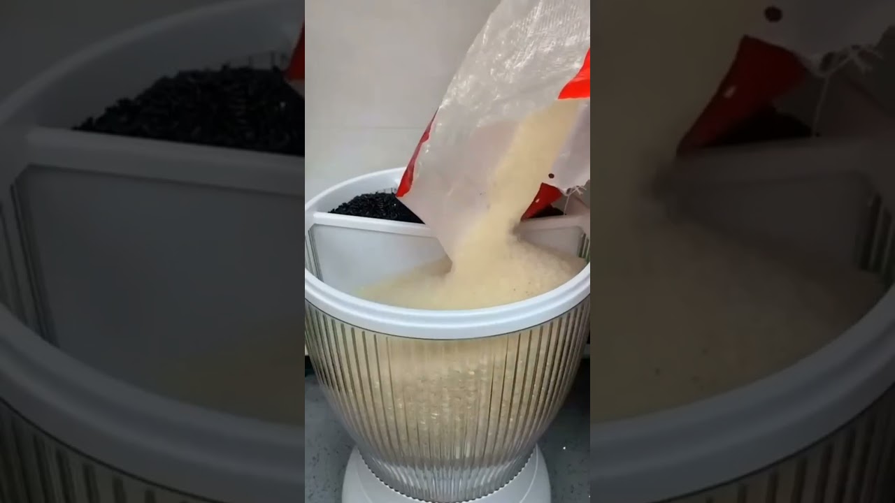 *Rs. 4800*/each - Extra Large 360 Degree 4 Portion Rotating Rice/Cereal Dispenser with Box