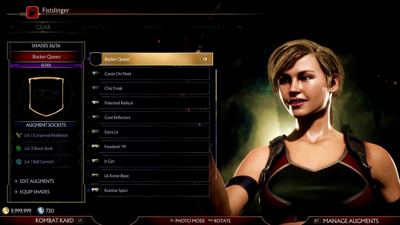 Cassie Cage - Gear and Skins Showcase - January 2021 Update - Mortal Kombat 11 Ultimate