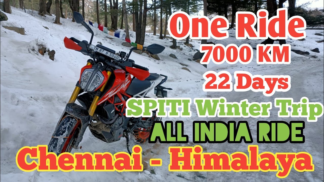 SPITI WINTER BIKE TRIP || KTM DUKE 390 LONG RIDE || LEH LADAKH ROAD TRIP || ALL INDIA BIKE TRIP