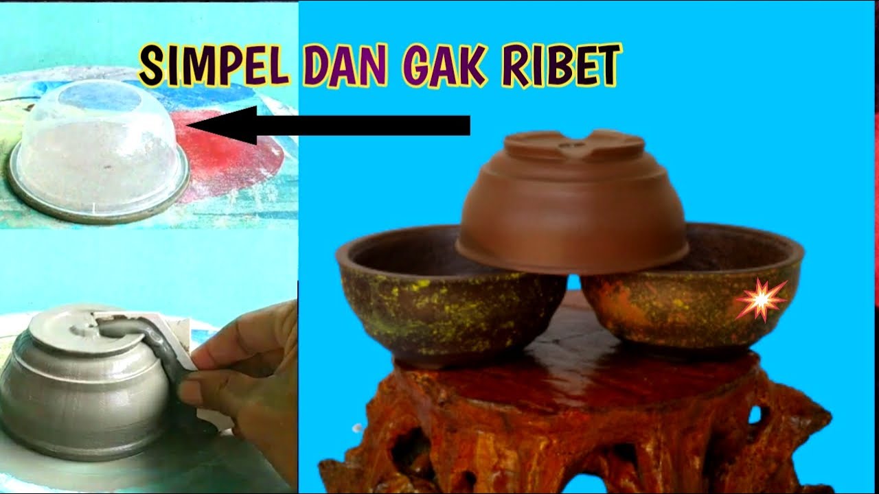 Cara membuat pot BONSAI MAME dengan alat sedehana