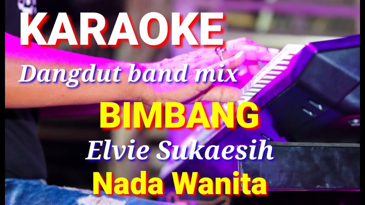 BIMBANG - Elvie Sukaesih | Karaoke dut band mix nada wanita | lirik