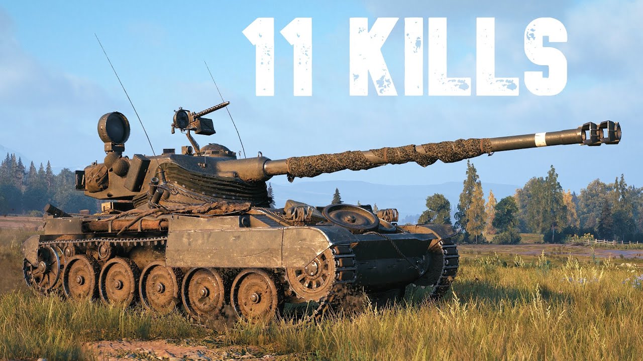 World of Tanks AMX 13 105 - 11 Kills And Fadin In The Last Second.