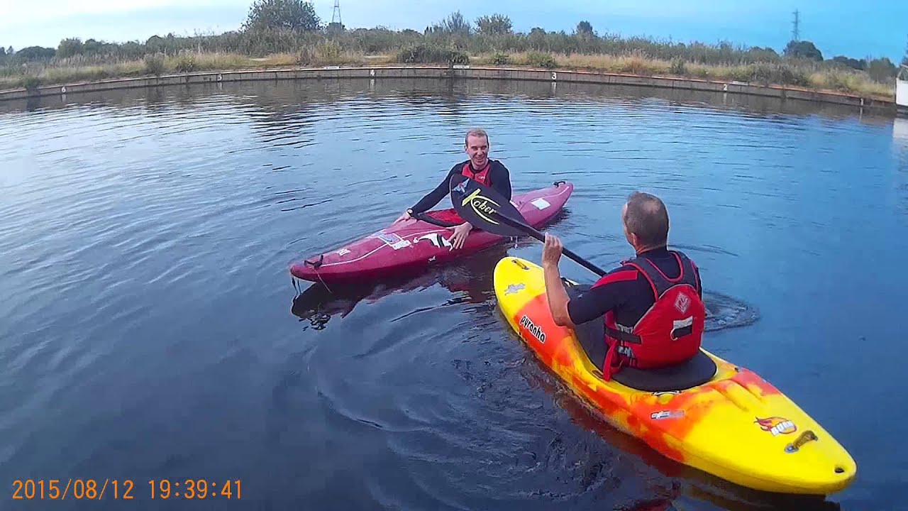 Mark doing his spraydeck test :-)