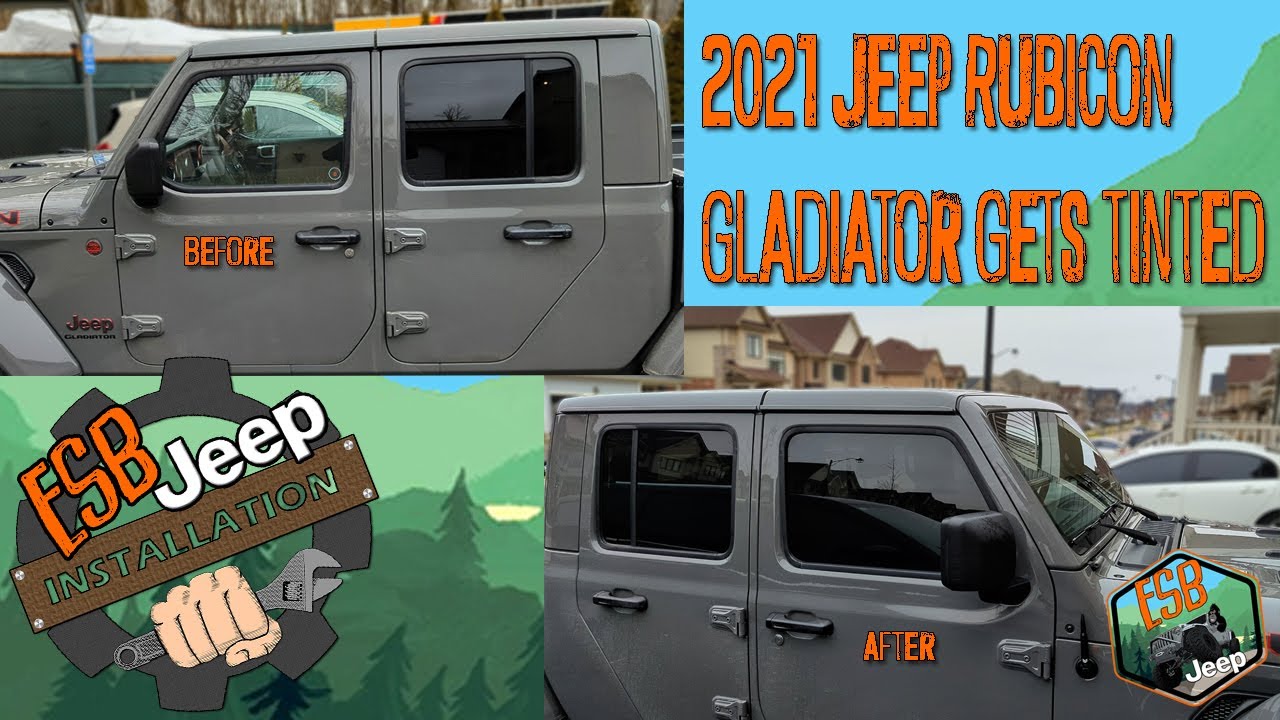 2021 Jeep Rubicon Gladiator gets tinted