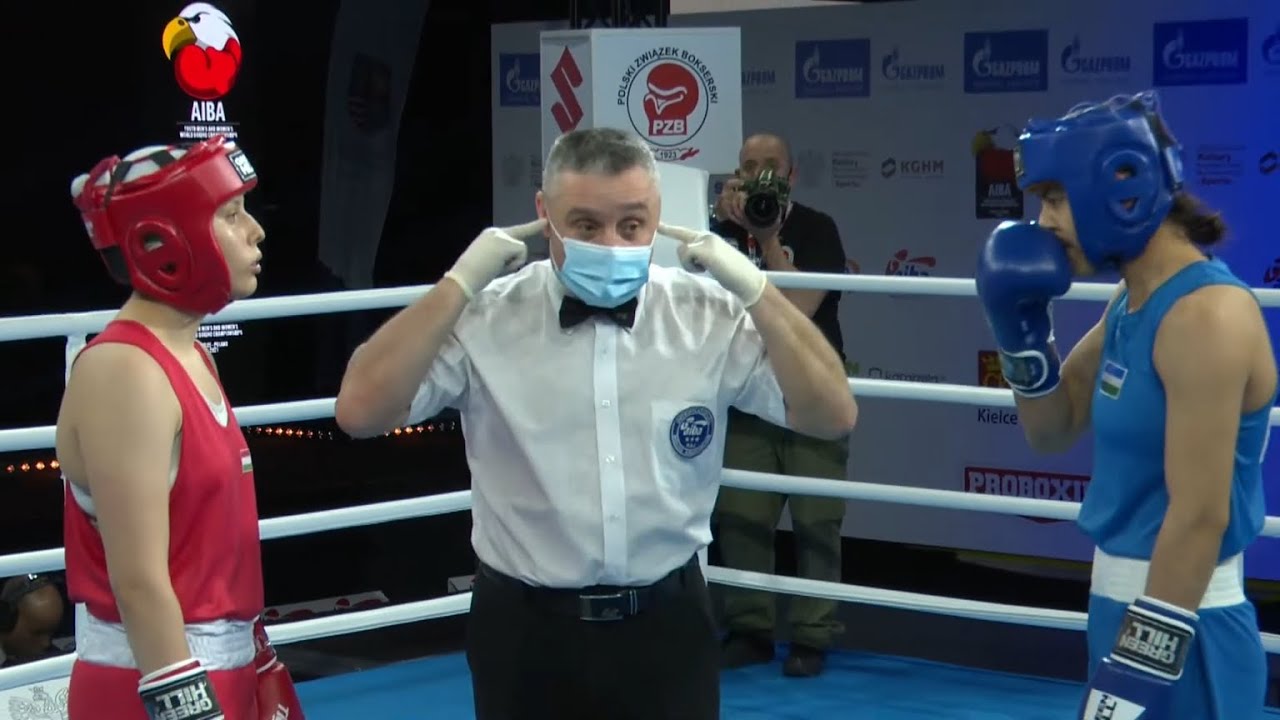 Kielce 2021 Session3A (W60kg) DOBOS Rebeka (HUN) vs BEKOVA Dilfuza (UZB)