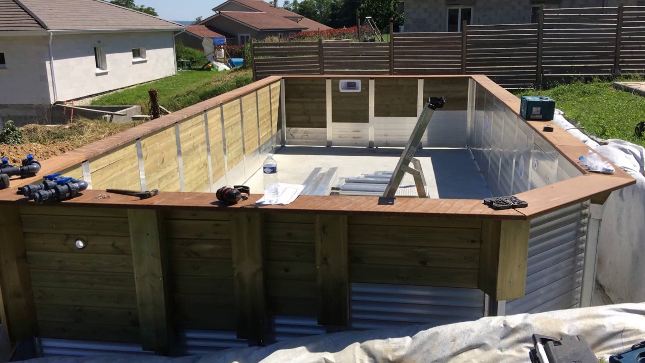 Montage piscine ACDR alu et bois
