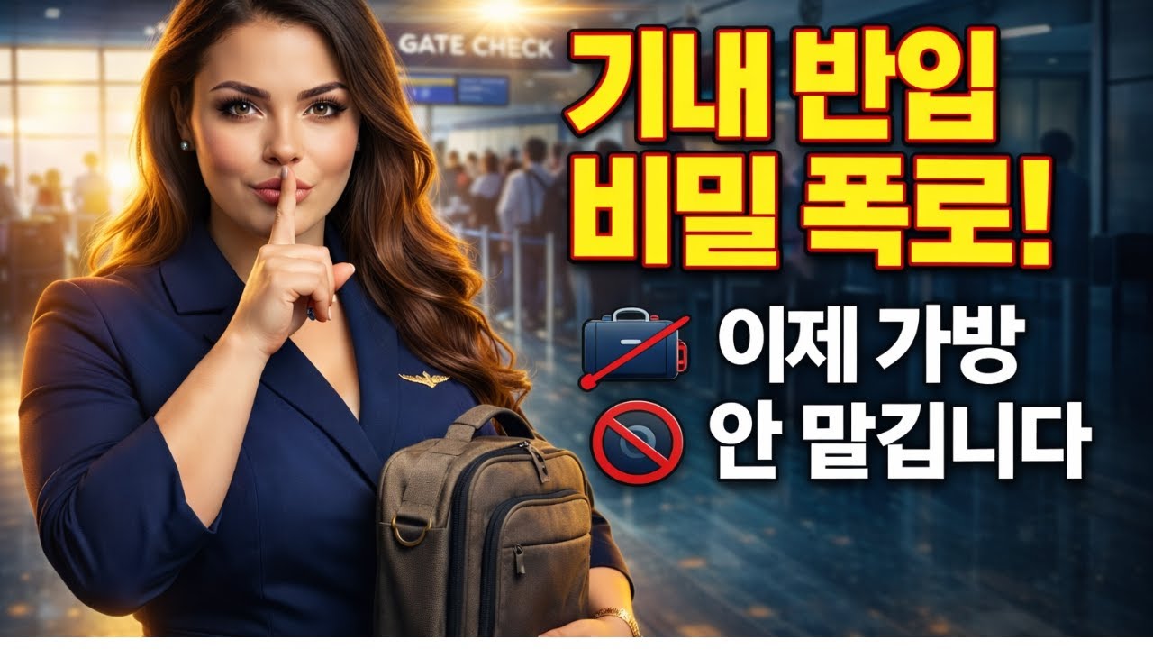 ✈️ 항공사가 절대 말 안 하는 기내 반입 꼼수🧳 이제 가방 절대 안 맡깁니다