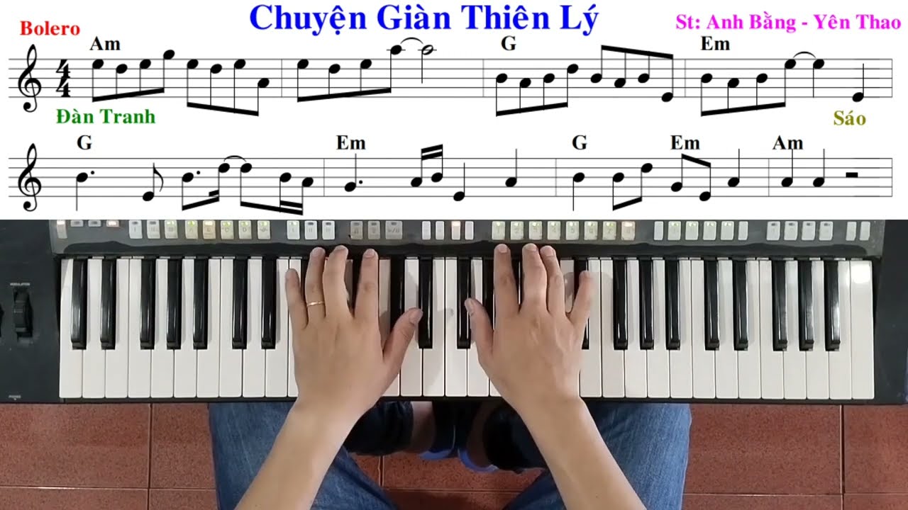 Bài: CHUYỆN GIÀN THIÊN LÝ - Mạnh Đình | Hướng dẫn đệm hát - Ku Tèo Piano.