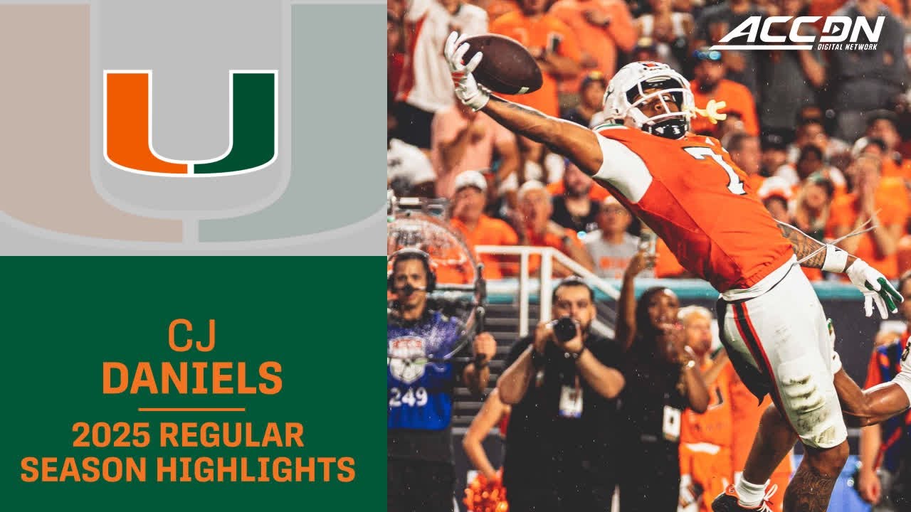 CJ Daniels 2025 Regular Season Highlights | Miami WR
