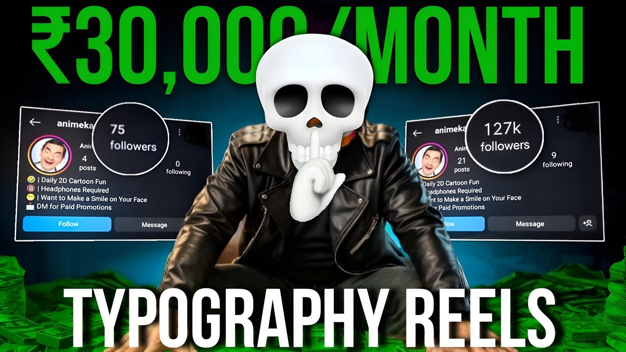 How To Create Typography Reels (Step-by-Step Course)✅