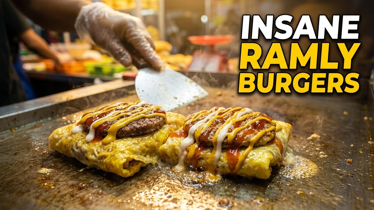 🍔🍔🍔 FAMOUS STREET FOOD RAMLY BURGER • CHICKEN & BEEF BURGERS【鸡肉汉堡 • 牛肉汉堡】