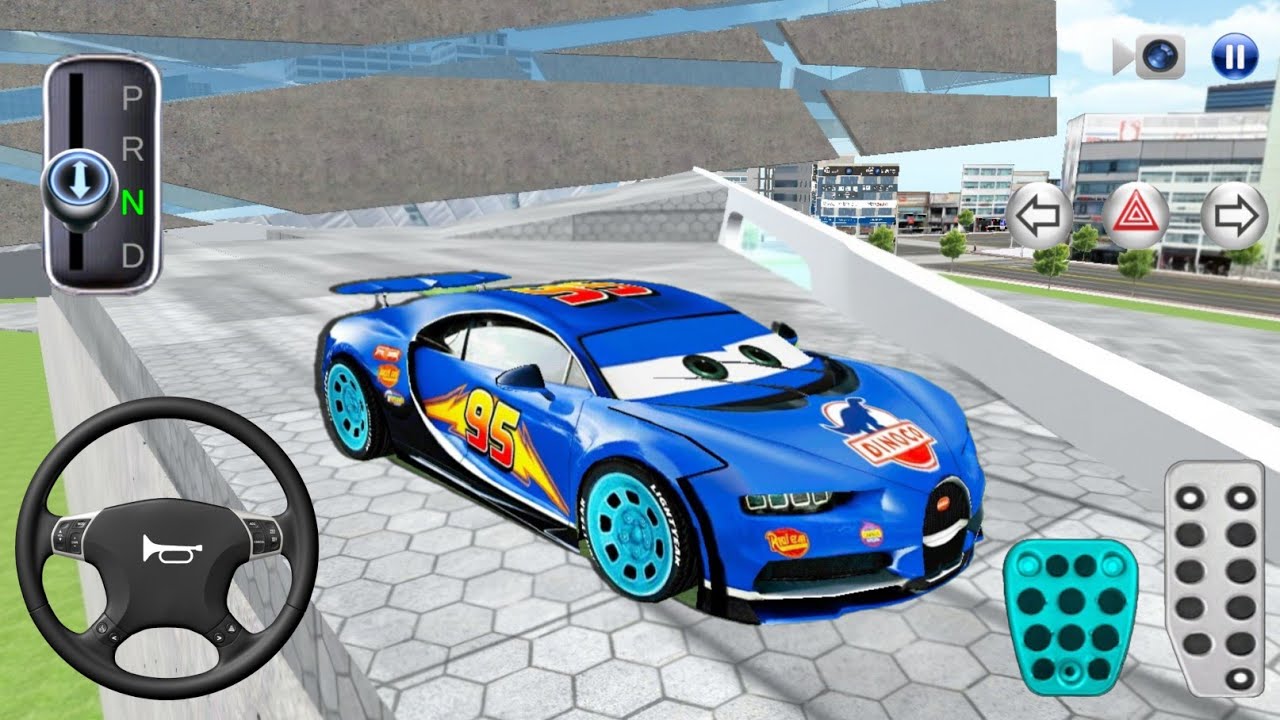New Bugatti Lightning McQueen For Parking 3d Driving Class android game Car Game #gameplay #cargame