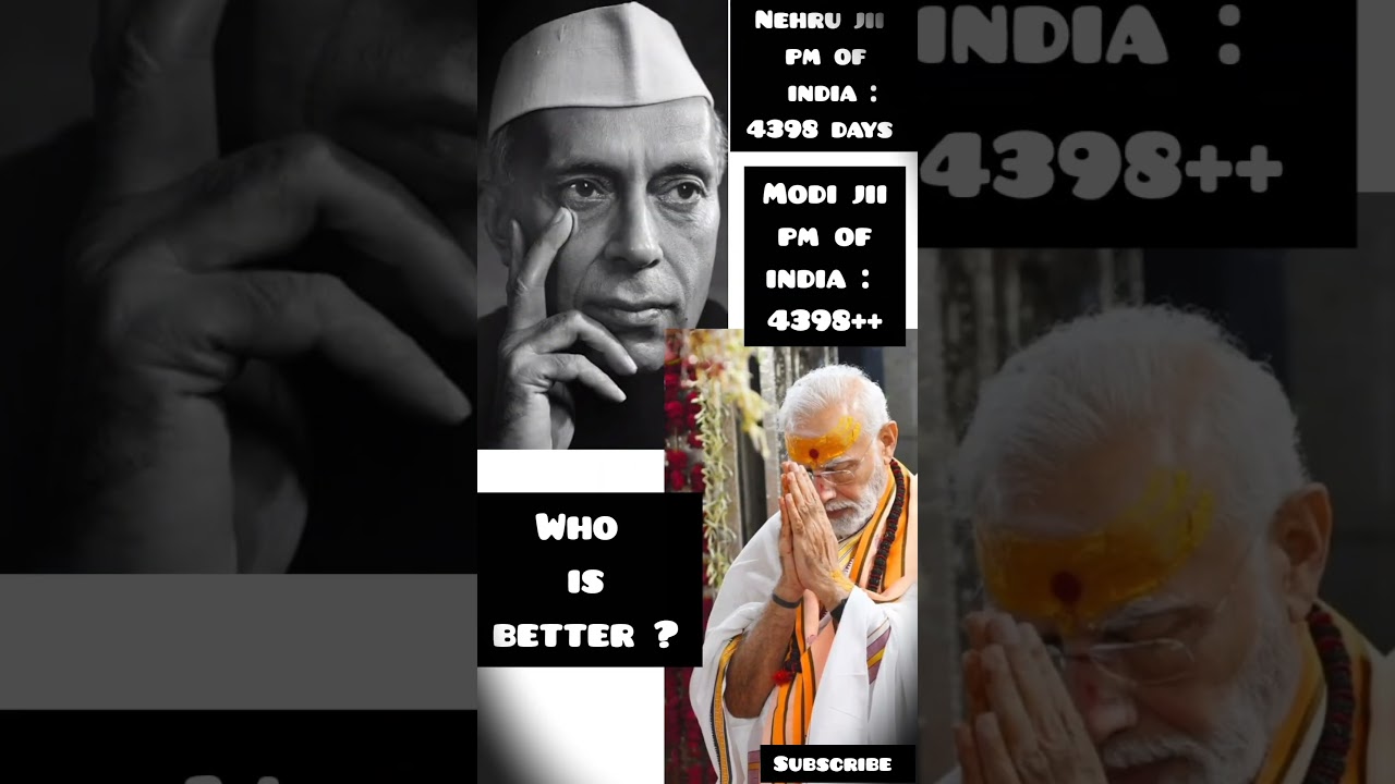 who is better ? Modi vs Nehru #politics