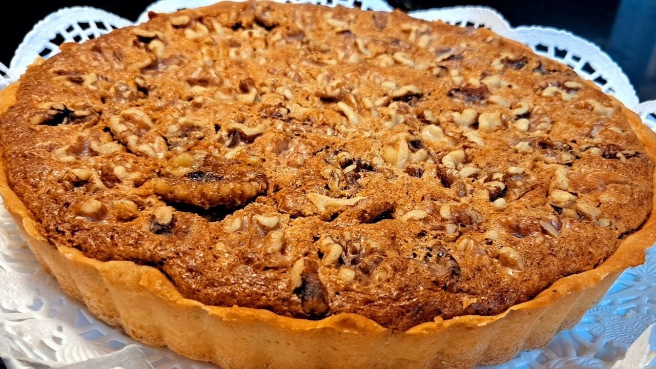 Walnuts pie recipe 🥧/ فطيرة الجوز الامريكية رائعة المذاق 😍👍