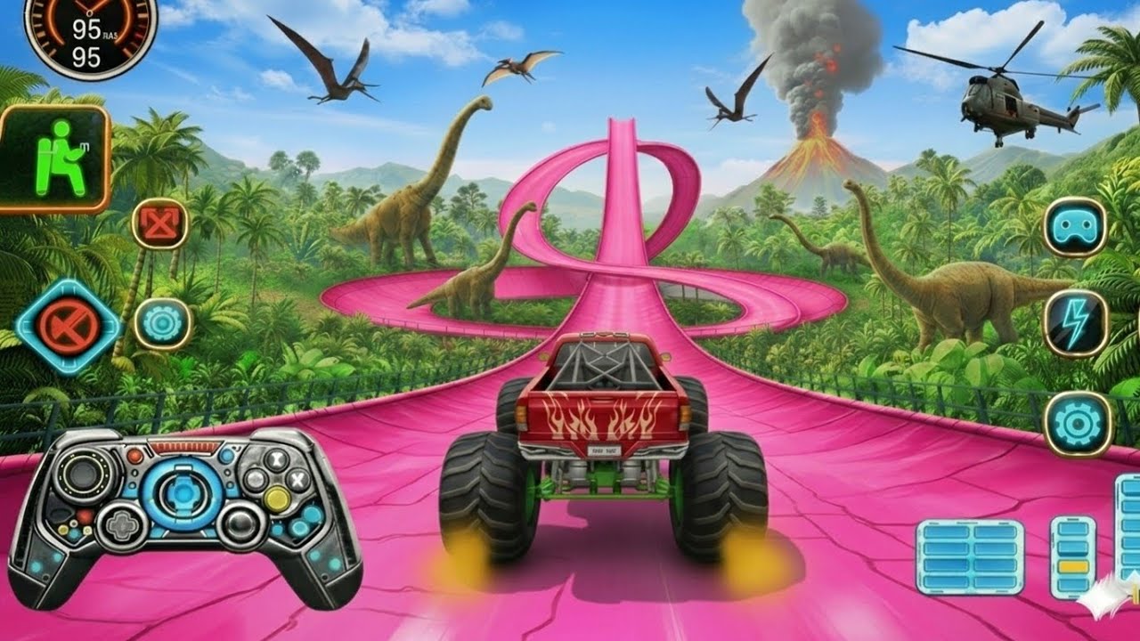 Monster Truck Mega Ramp Reckless Driver 🚛 | Extreme Stunts & Impossible Speed Run 