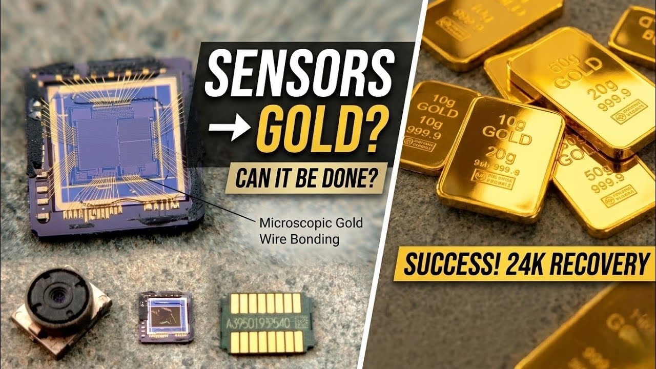 Recovering High-Purity Gold from Image Sensor Chips | Gold Recovery