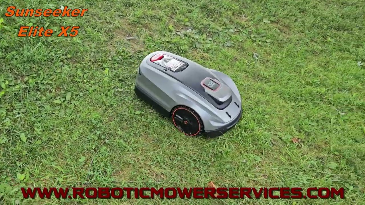 Sunseeker X5 Elite Robotic Mower In Action