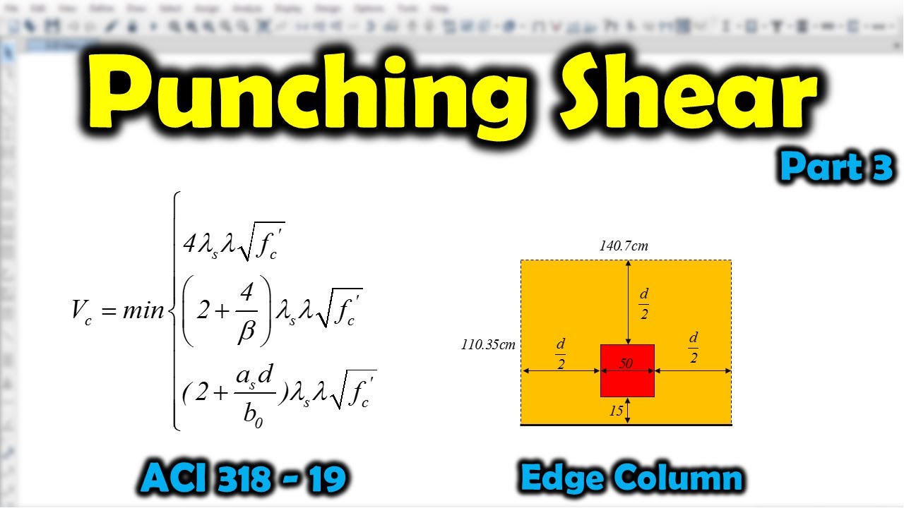 Edge Column : How To Check Punching Shear In ETABS?