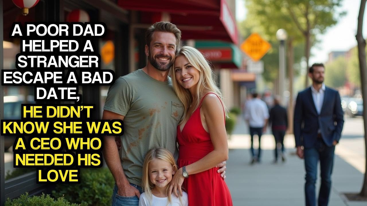 A Poor Dad Helped A Stranger Escape A Bad Date, He Didn’t Know She Was A CEO Who Needed His Love