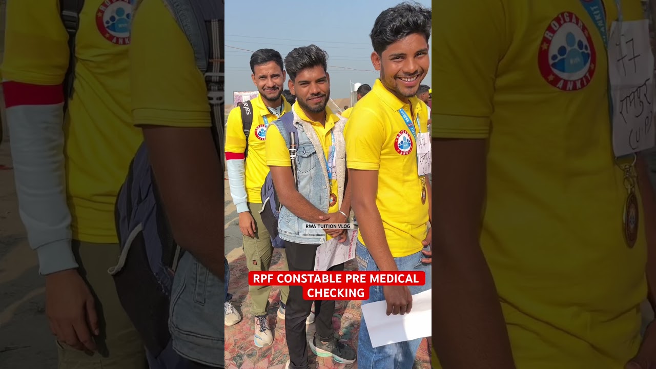 RPF CONSTABLE PRE MEDICAL CHECKING #rojgarwithankit #rpf #explore #latest
