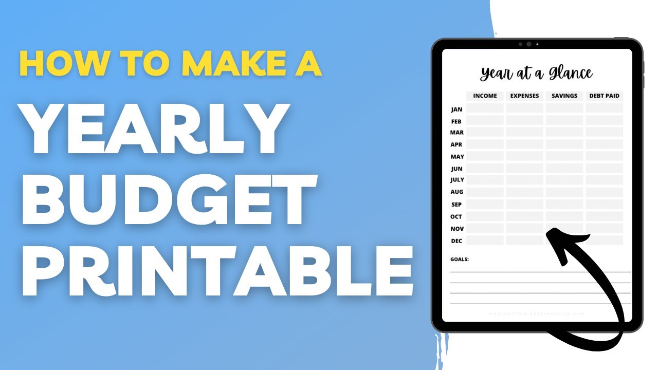 HOW TO MAKE A BUDGET TRACKER | Create a budget printable for free on Canva