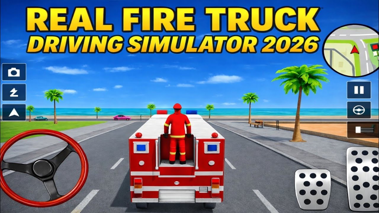 Real Fire Truck Driving Simulator 2026 – New Fire Fighting Fireman’s Daily Job – Android GamePlay #2