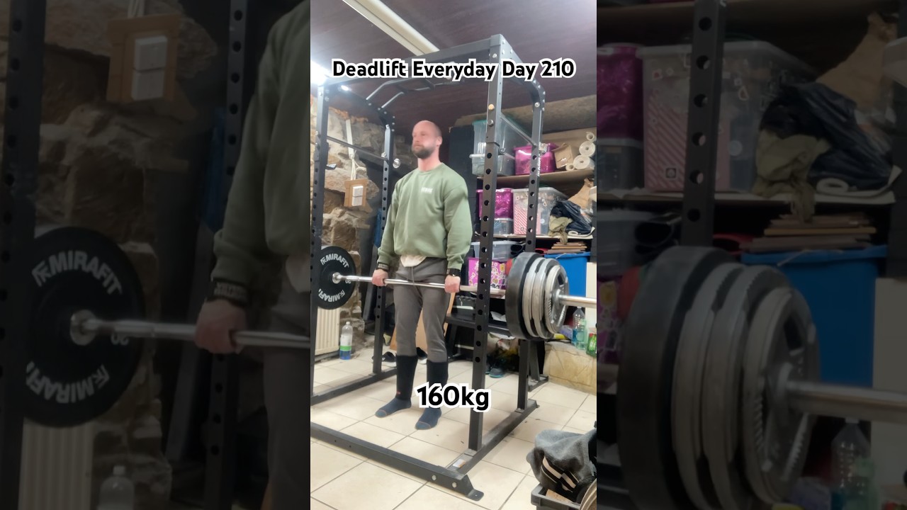 Deadlift Everyday Day 210 : Tired & can&rsquo;t be arsed today 😂